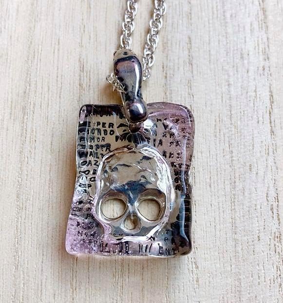 MONGO モンゴ シルバーアクセサリー ピンク スカル