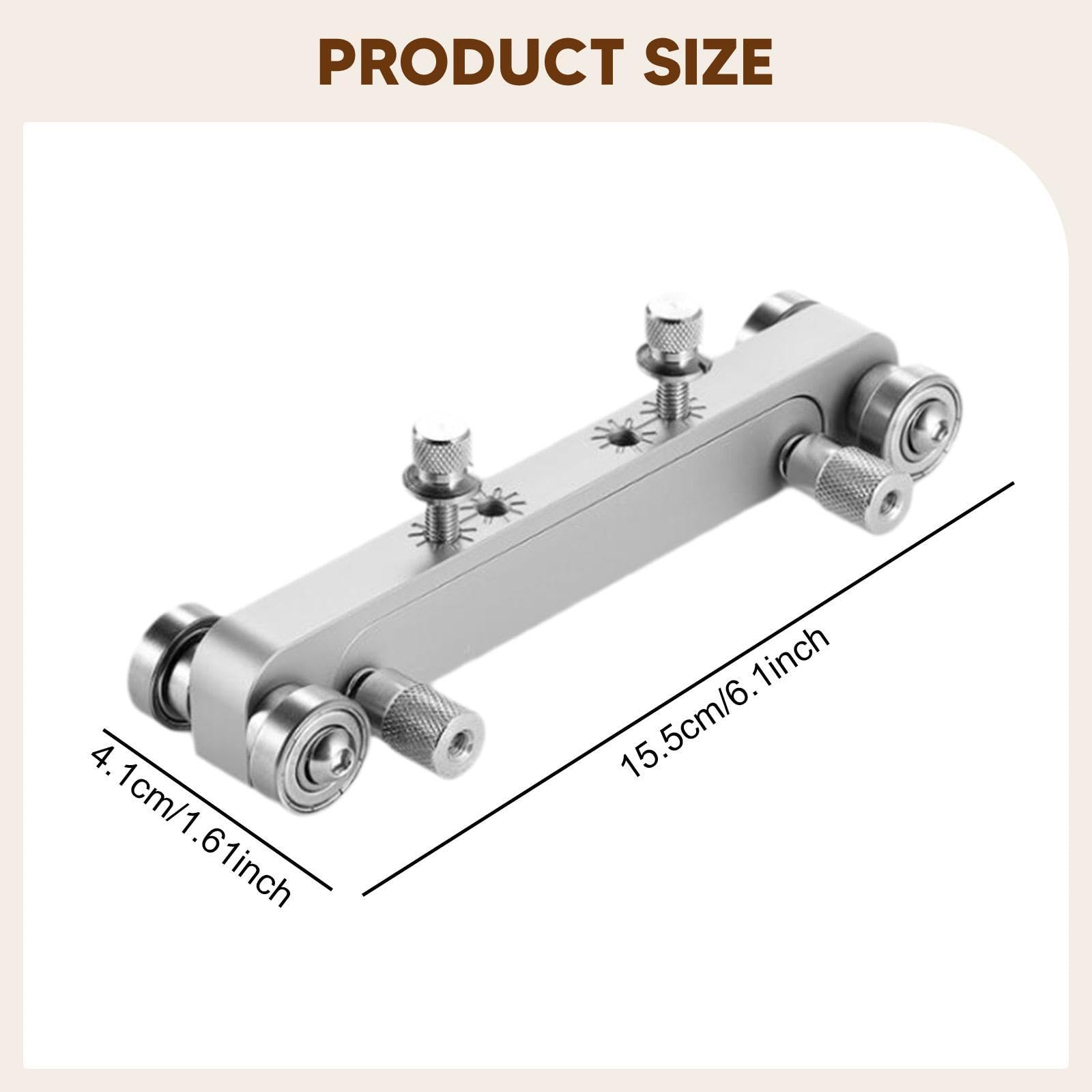 Lijadora de Cejuelas Y Selletas de Puente de Guitarra, Herramienta de Luthier, Dispositivo Profesional para Rectificar Puentes Y Accesorios para Instr, Plata