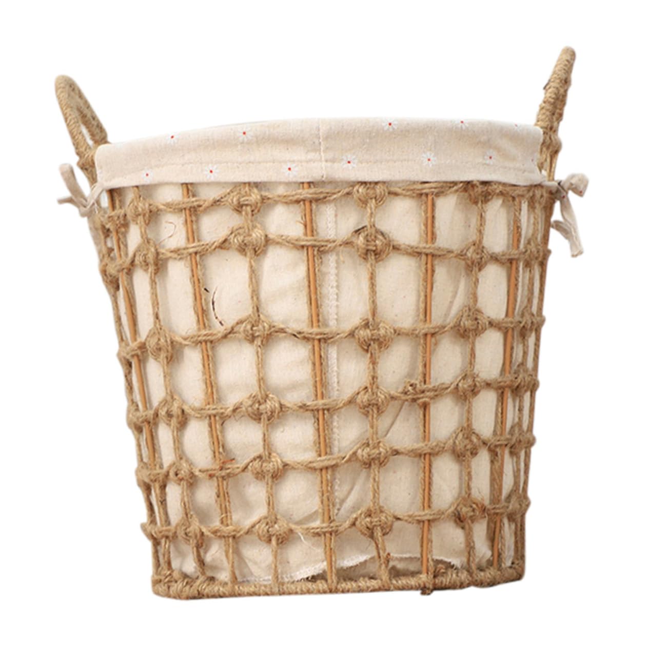 Panier pour jouets pour nourrissons en bois tressé haut de gamme