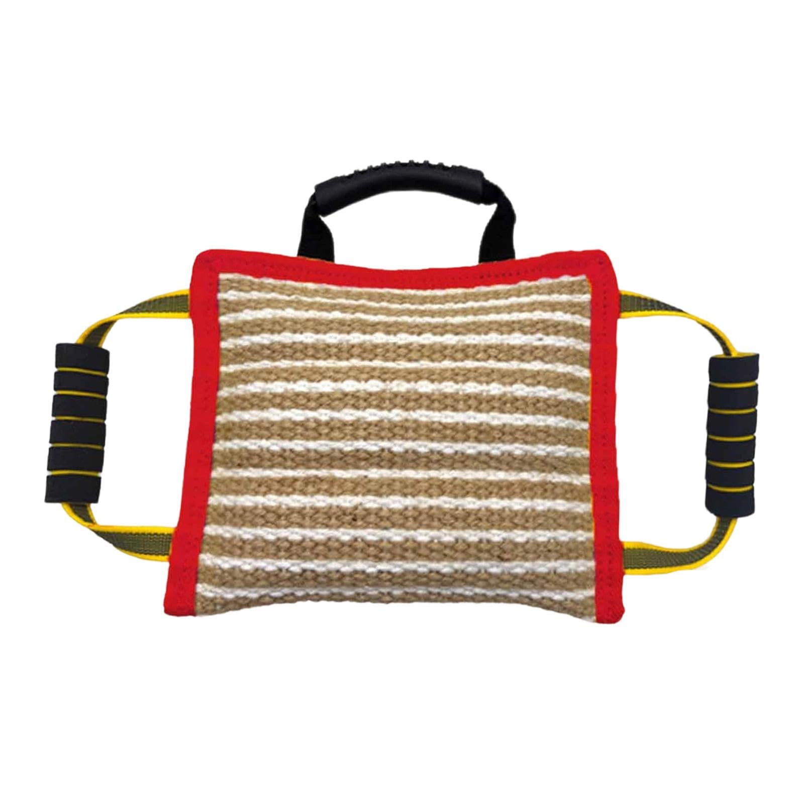 Mordedor para Perros Almohada de Perro Jute Accesorio Robusto Entrenamiento Asa Fácil Agarre Adecuada para Mejorar Obediencia Juegos Interacti