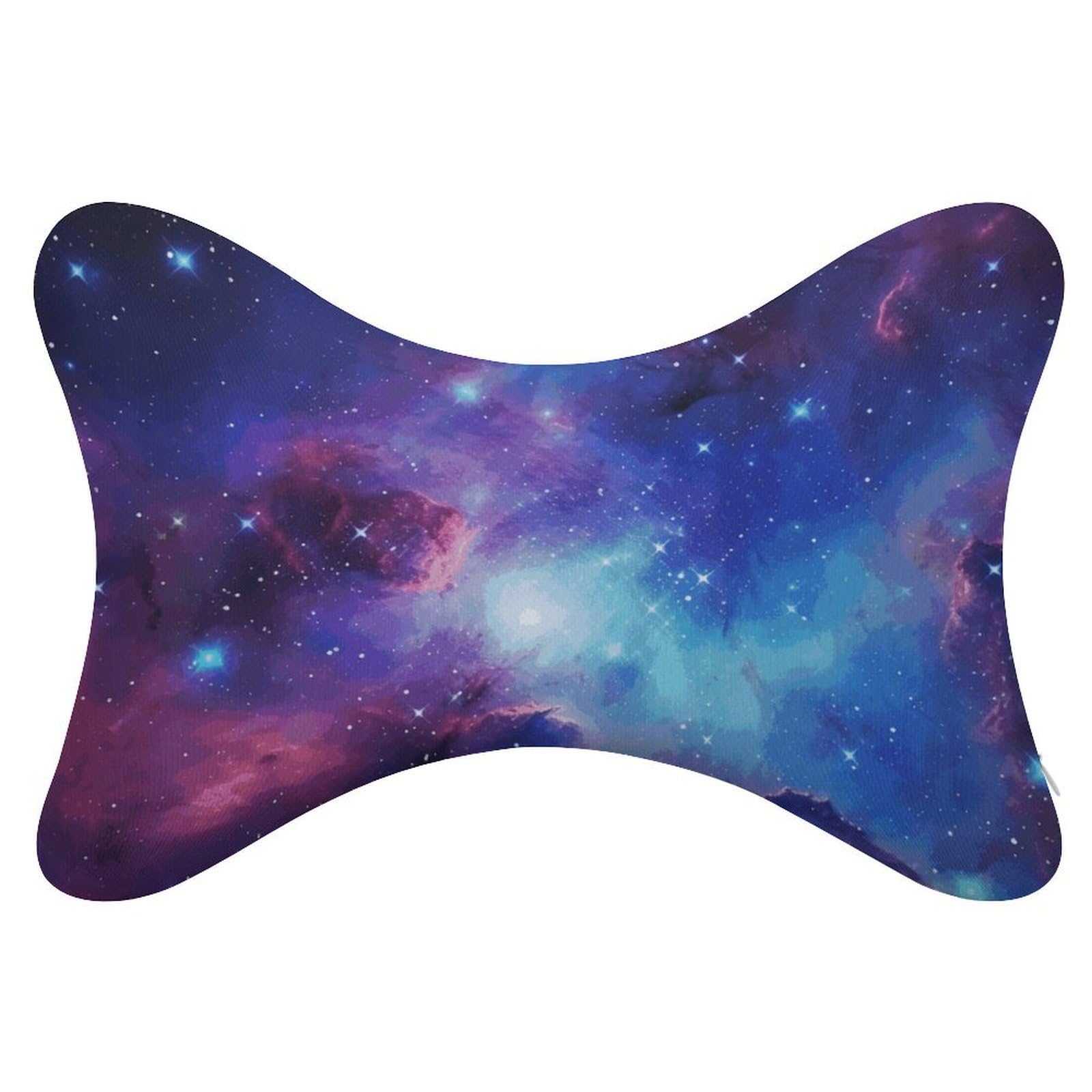 FekiLoot Galaxy Car Headrest Set of 2,Softness Memory Foam Car Neck Pillow with Breathable Removable Cover Car Neck Support Pillow Ergonomic for Driving, Office