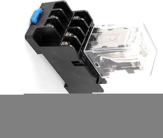 Aexit AC36V Coil Switches 3PDT 11Pin Red LED Indicator Lamp Power Relay w Circuit Breaker Socket Base