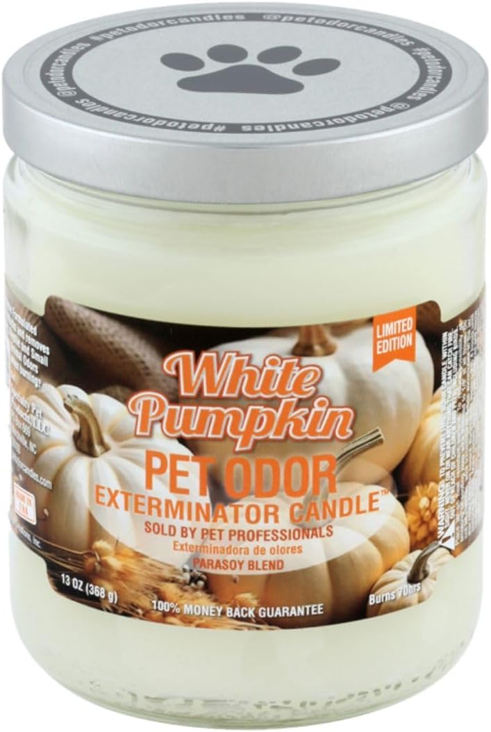 Pet Odor Exterminator Candle White Pumpkin (White Pumpkin)