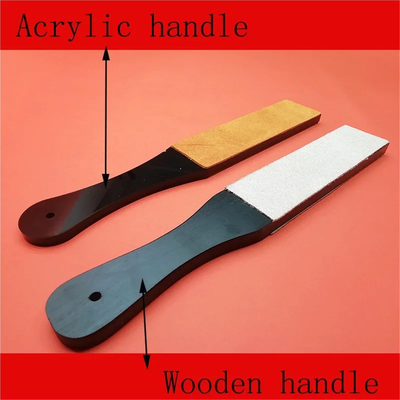 Coramella per Affilatura Cinturino in pelle for affilatura, rasoio a mano libera, affilatrice, lucidatura, cintura for Per Rasoi, Affilatura Coltelli E Scalpelli(Leather 6 pcs)