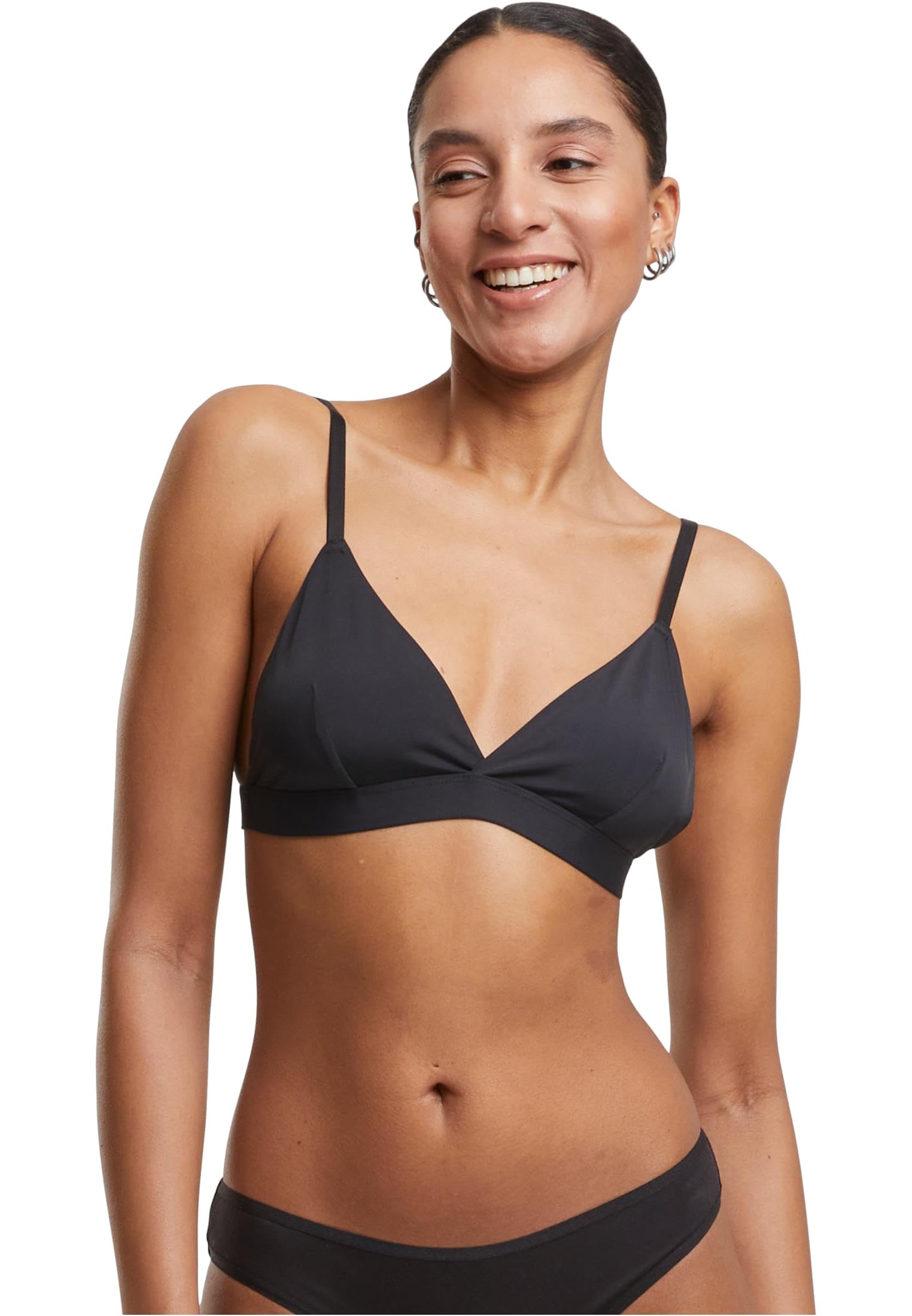 Urban Classics Ladies Basic Unpadded Bra 2-Pack Frauen BH schwarz Basics, Geschenke