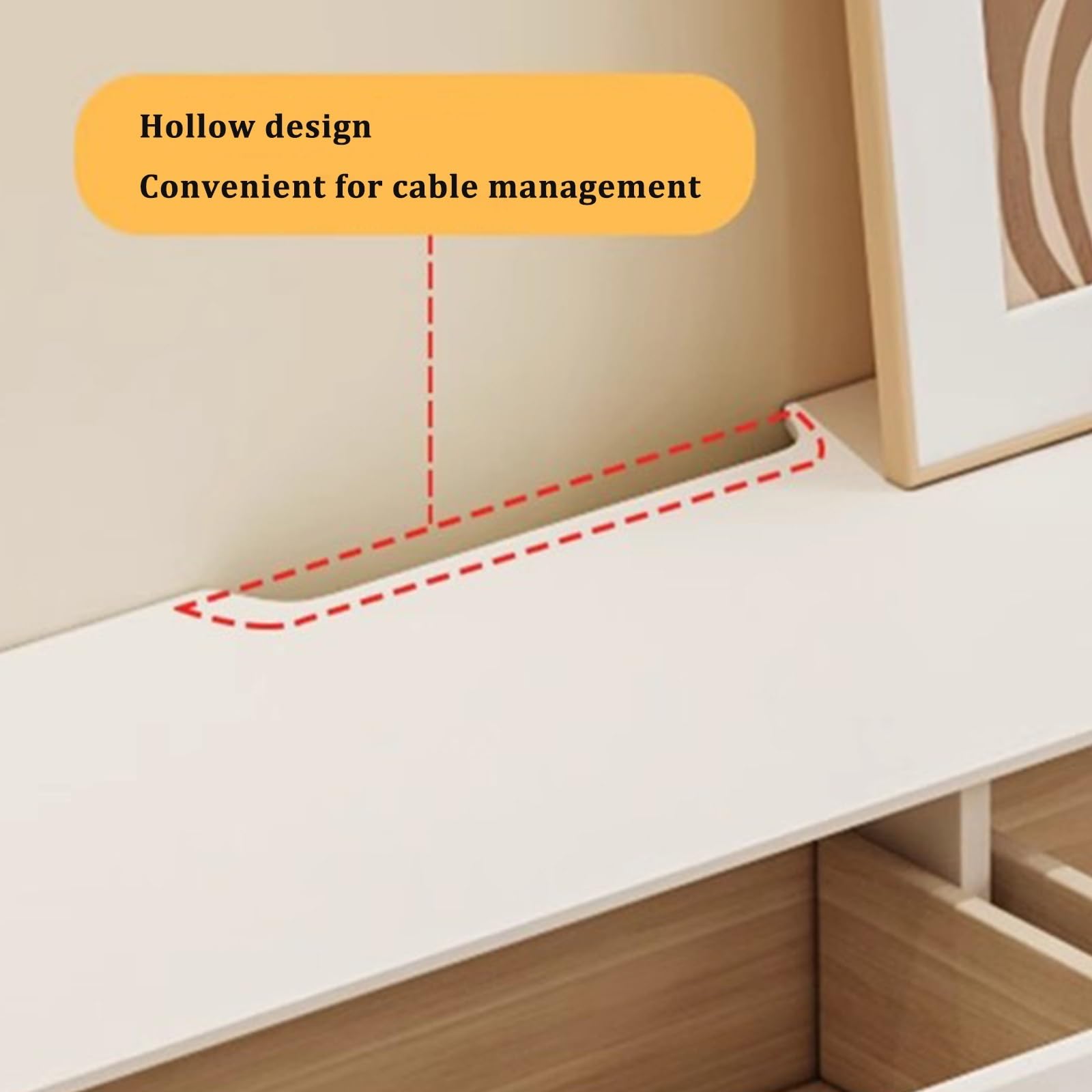 Mobile TV sospeso moderno – Unità di intrattenimento in legno massello da 200 cm, design cachi per soggiorno salvaspazio Sto Solut.