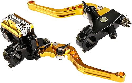 Lisyline - Palancas universales de freno y embrague de manubrio de motocicleta, 78 pulgadas 22mm, izquierda y derecha, para Honda, Kawasaki Suzuki