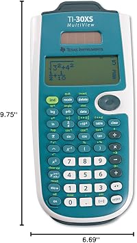 Texas Instruments TI30XSMV TI-30XS MultiView Scientific Calculator, 16-Digit LCD