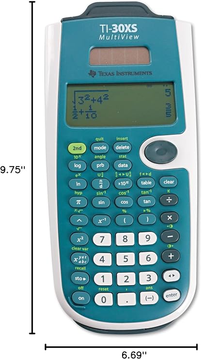 Texas Instruments TI30XSMV TI-30XS MultiView Scientific Calculator, 16-Digit LCD