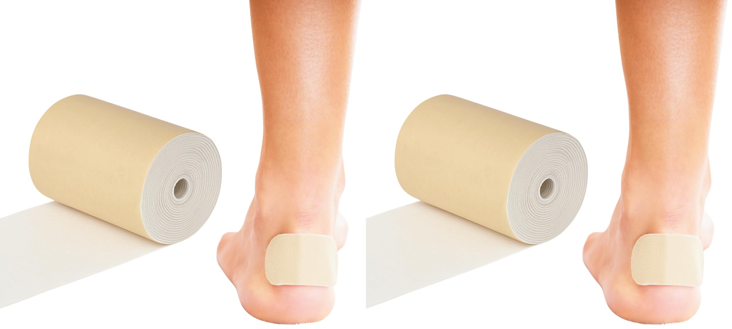 Rolyan Latex-Free Moleskin, 3" x 5 Yards, Beige, Adhseive Backing Moleskin Padding for Use with Splints, Braces, and Casts, Non-Latex Roll of Prewrap, Undercast Wrap for Skin Protection and Support