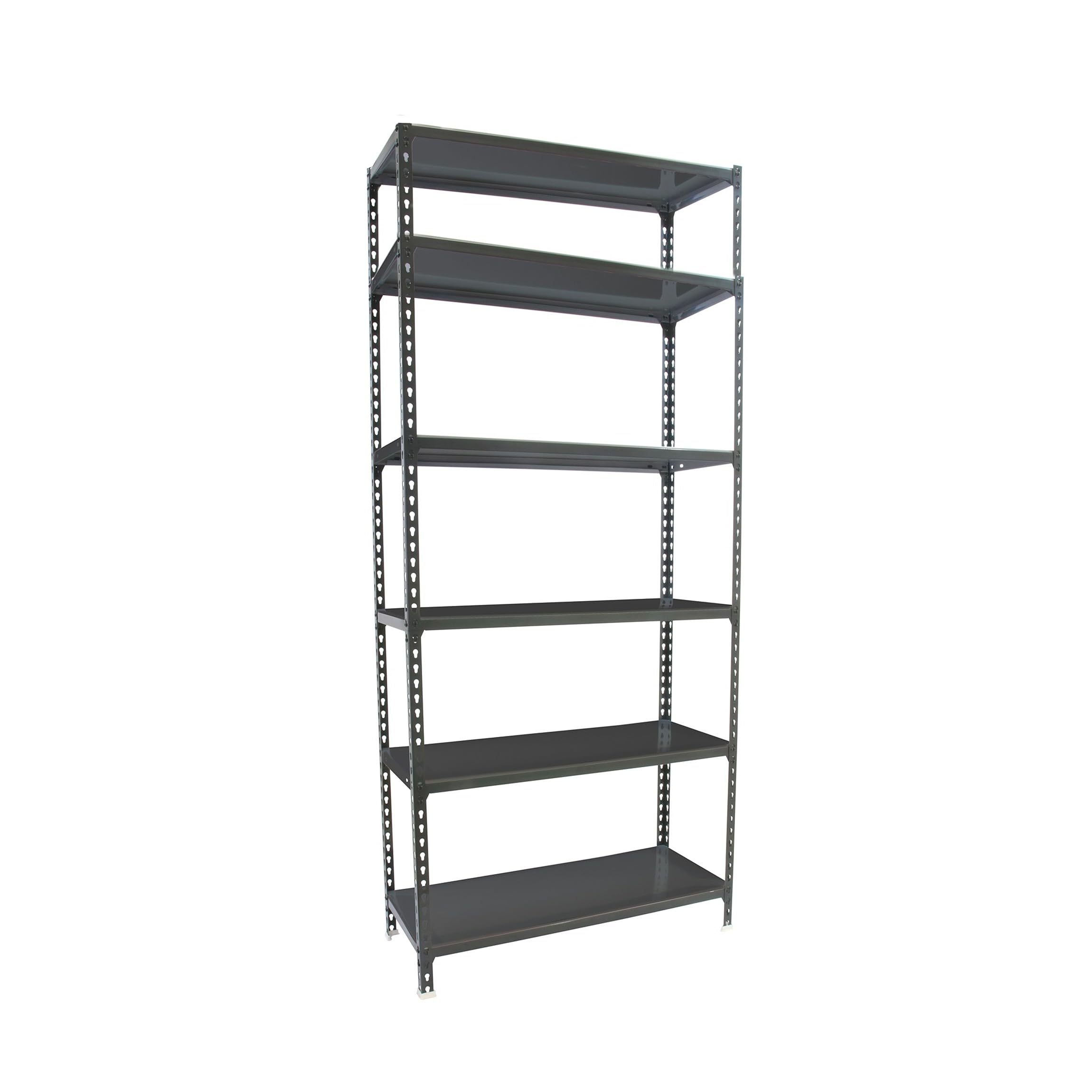 Simon Rack Regał metalowy 2500x800x400 mm, 6 półek, nośność 180 kg na półkę, regał magazynowy i garażowy, stabilna konstrukcja, kolor Antrakitowe – Simon Classic