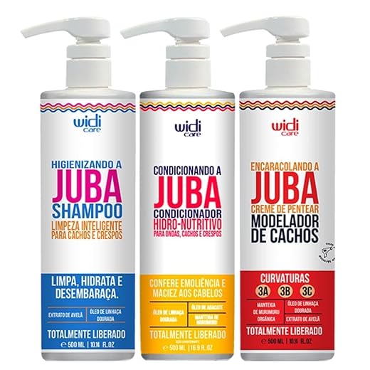 Kit Juba Shampoo Condicionador E Encaracolando A Juba Widi Care 500ml