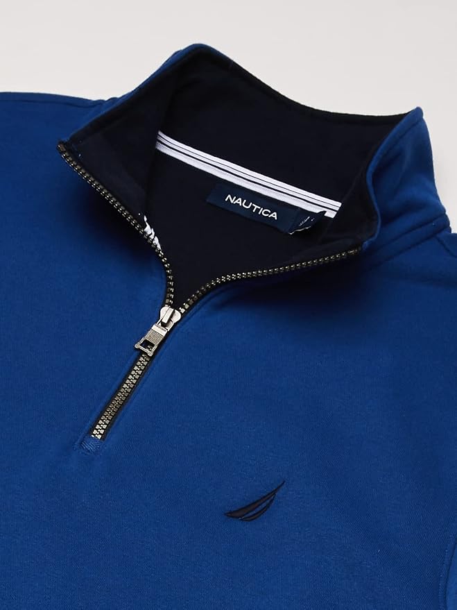 Pull Polaire à Fermeture Éclair 1/4 Homme Blu Apparel - Moyen Lourd Pour Randonnée Et Camping