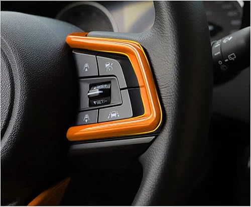 Miniatura 8 de 4 piezas ABS negro marco panel de volante cubierta para Subaru Forester Ascent SUV 2019-2023, para Impreza 2017-2024, para LegacyOutback 2018-2024,