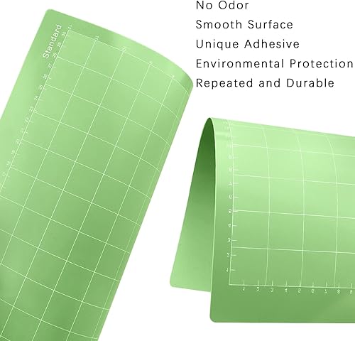 Miniatura 5 de Gwybkq Alfombrilla de corte para Cricut Explore OneAirAir 2Maker, paquete de 8 alfombrillas de 12 x 12 pulgadas, adhesivo de agarre verde estándar,