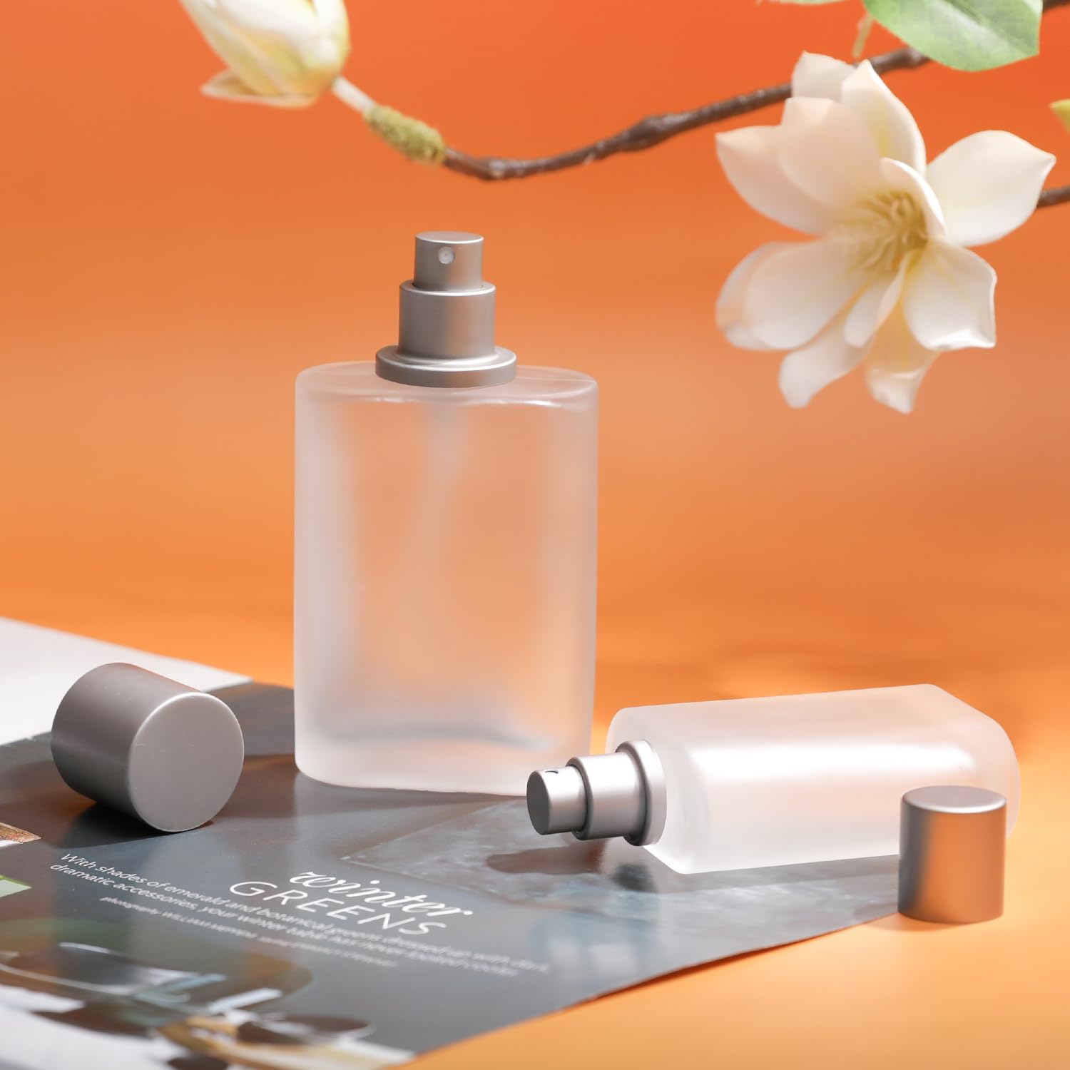 Amazon.co.jp: Yerpkefey 100ml/3.4オンス 曇りガラススプレーボトル