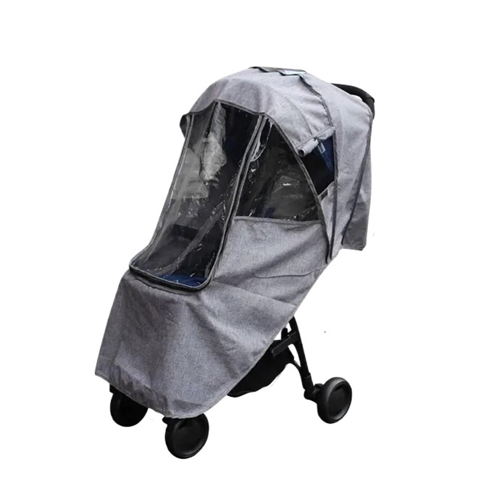 Kinderwagen Regenschutz Universal-Regenschutz for Kinderwagen, for Einzel- und Doppelkinderwagen, transparenter Regenmantel, Wind- und Staubschutz, Zubehör for Kinderwagen im Freien(S)