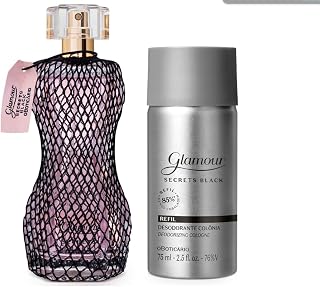Glamour Secrets negro des. Colônia, 75 ml
