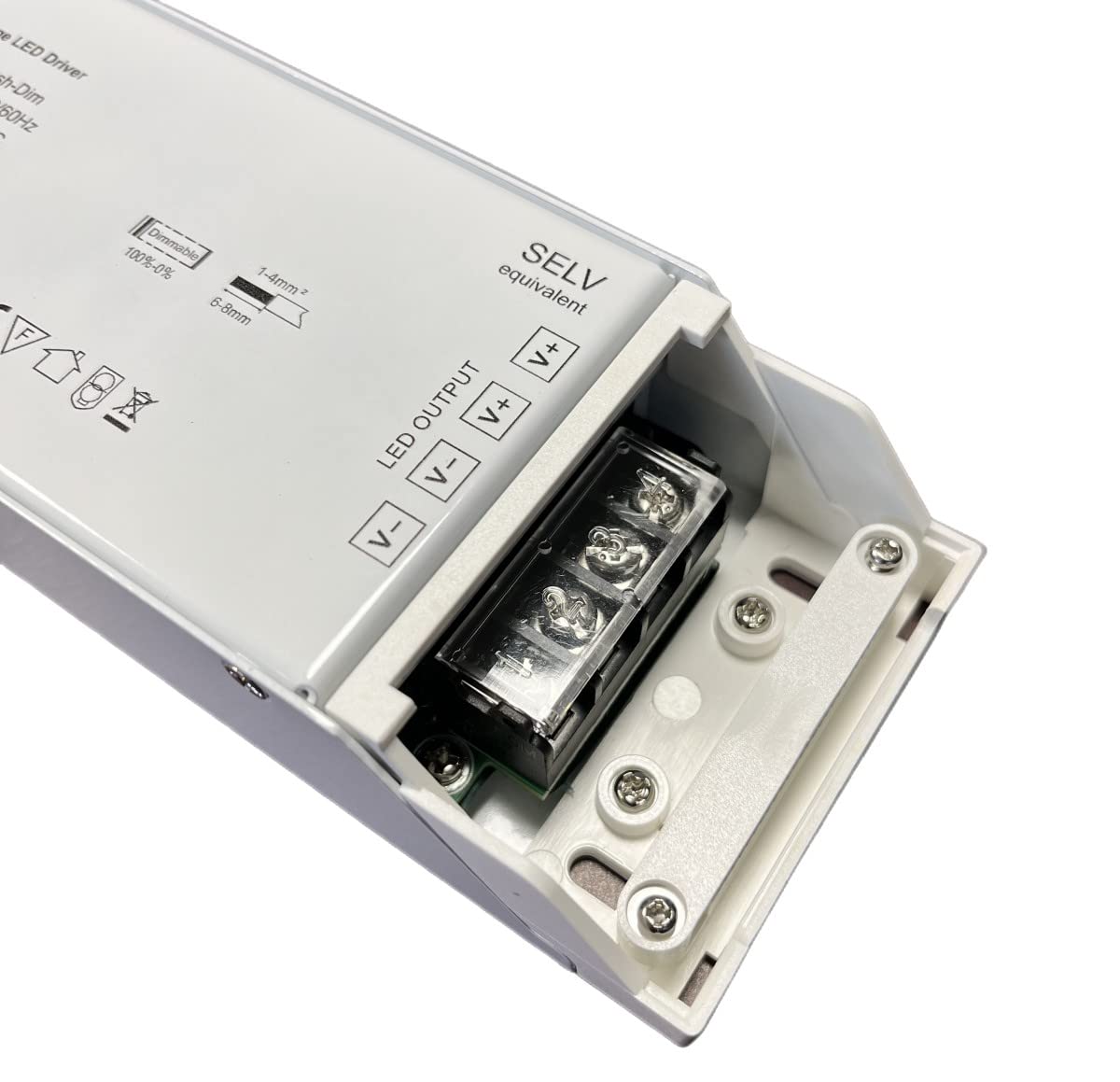 Trasformatore Alimentatore Dimmerabile 24V 150W, Dimmerabile Con Triac Dimmer Varialuce Su 220V + Pulsante Nornalmente Aperto (Push Dimmer), Per Striscia Led 24V