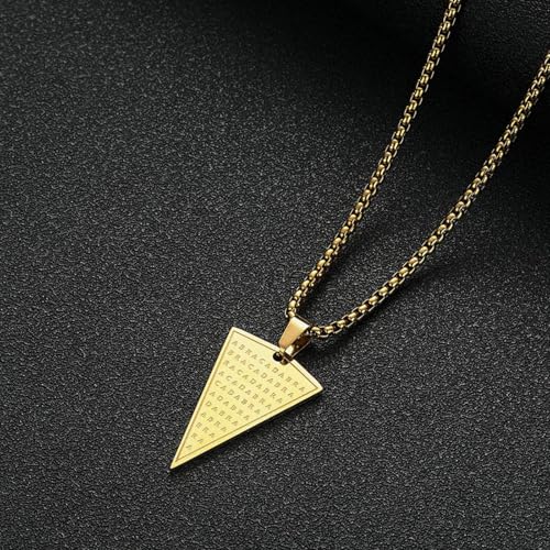 Collier Abraxas pendentif homme solide qui ne noircit pas amulette géométrique - 3