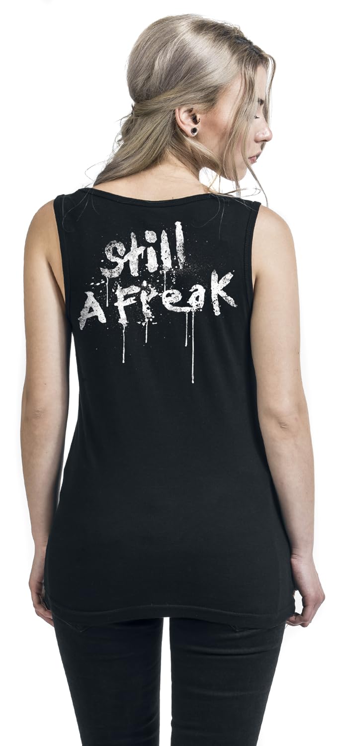 Korn Freak Splatter Femme Top Noir Regular/Coupe Standard