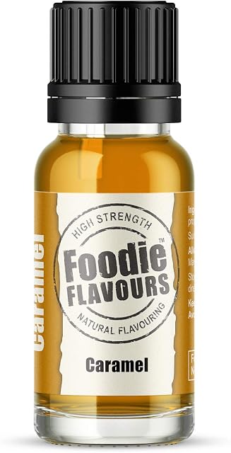 Foodie Flavours Natural Caramel Flavouring, High Strength - 15ml