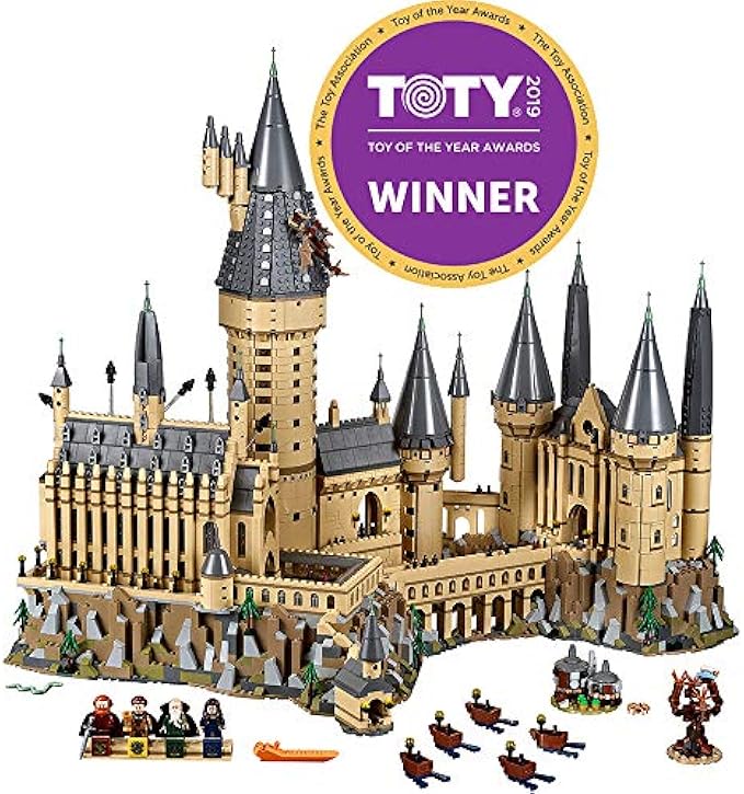 LEGO Harry Potter Hogwarts Castle 71043 Model, Big Collectable Set with The Great Hall, Sword of Gryffindor, Chamber of Secrets, Hut of Hagrid, Whomping Willow Tree, Includes 27 Minifigures