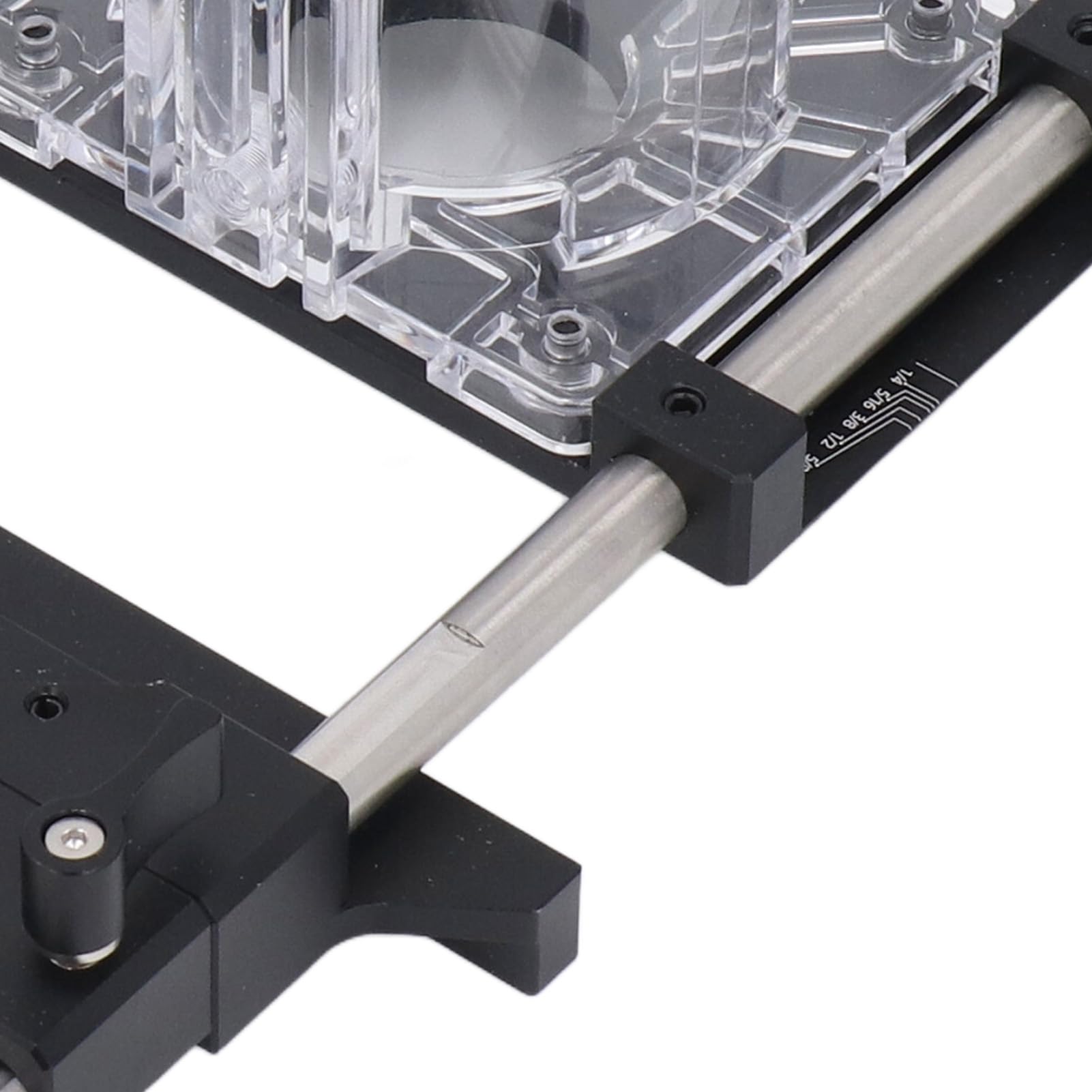 Bewinner Plantilla de Fresado para Fresado, Aleación de Aluminio, Precisión de 0,01 Mm, Rango Ajustable de 0 a 18 Mm para Proyectos de Carpintería, Base de 65, de Milano y Broca Recta, Accesorios