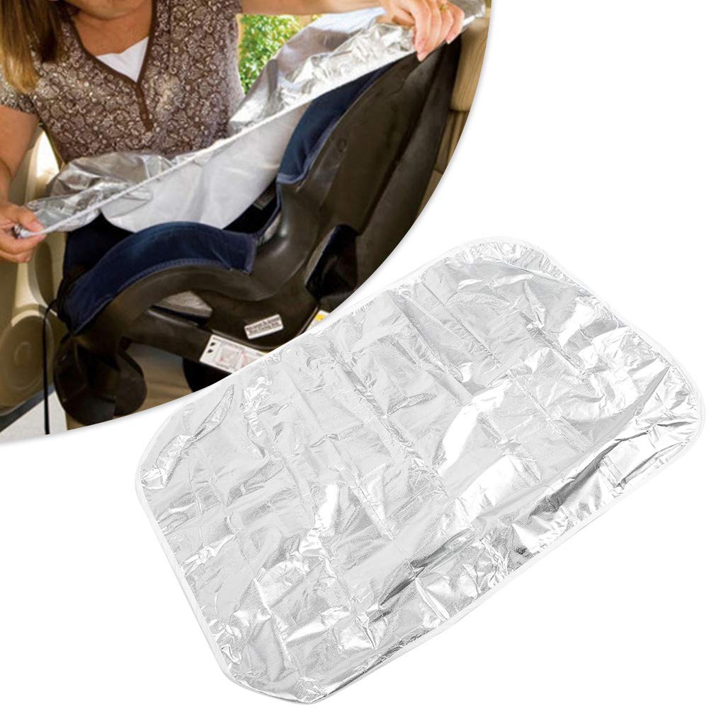 Pilipane uv Block Heat Insulation, 2 Pack Babies Car Seat Sun Shade Cover, Car Seat Accessories and Heat Insulation Car Seat Cover, Sun Conservation for Car Seats