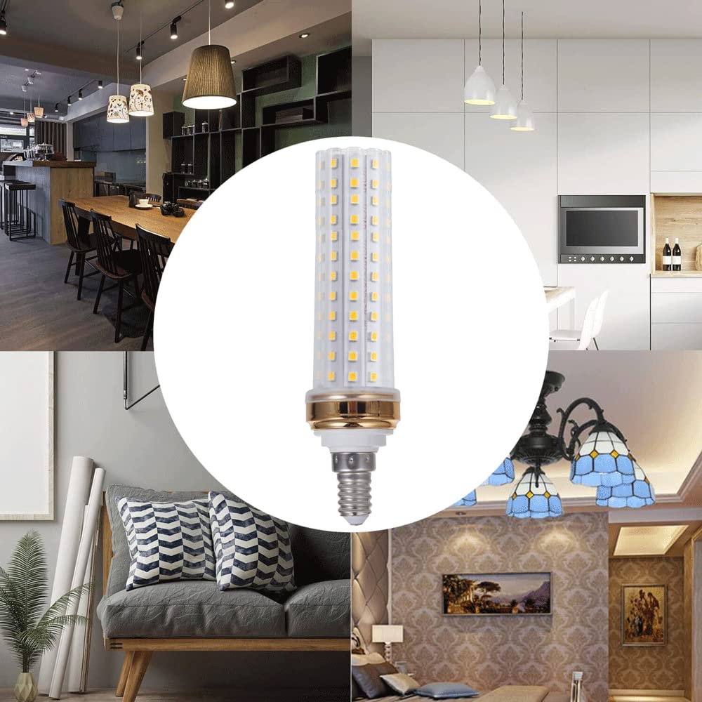 10-pak - Żarówka LED kukurydziana, 12W 20W 24W 3000K Ciepła biel 6000K Biel światła dziennego, 1000-2000 lumenów, Podstawa E14 Nieściemnialna żarówka LED, Standardowa wymiana
