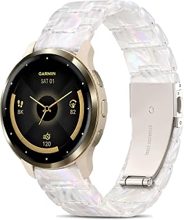 Garmin Venu 3 ウォッチバンド 樹脂製 Venu 2/Venu 4 45mm 22mmストラップ Forerunner 265/255/Vivoactive 4に対応 リストバンド ブレスレット交換用 ステンレススチールバックル付き