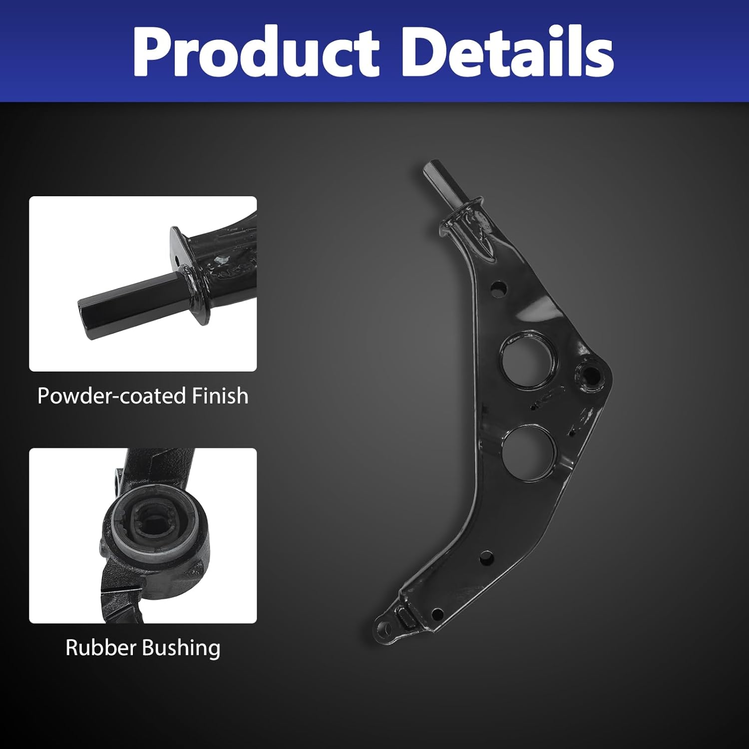 Control Arm, Front Lower Suspension Kit with Bushings Compatible With 2002-06 Mini Cooper R50 R53 2007-08 Mini Cooper Convertible R52