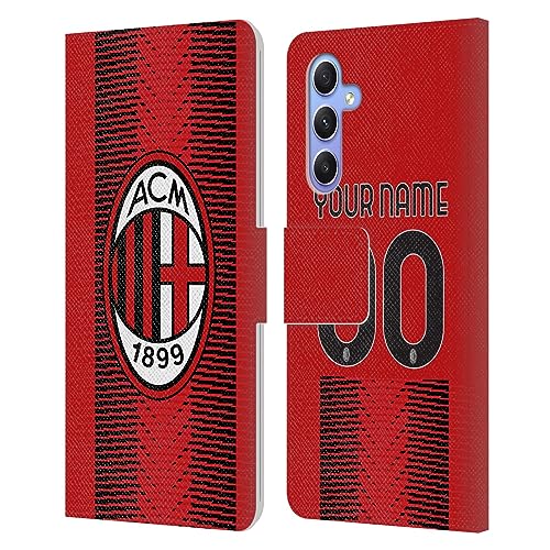 Protection Samsung Galaxy A34 5G AC Milan étui clapet rabat cuir