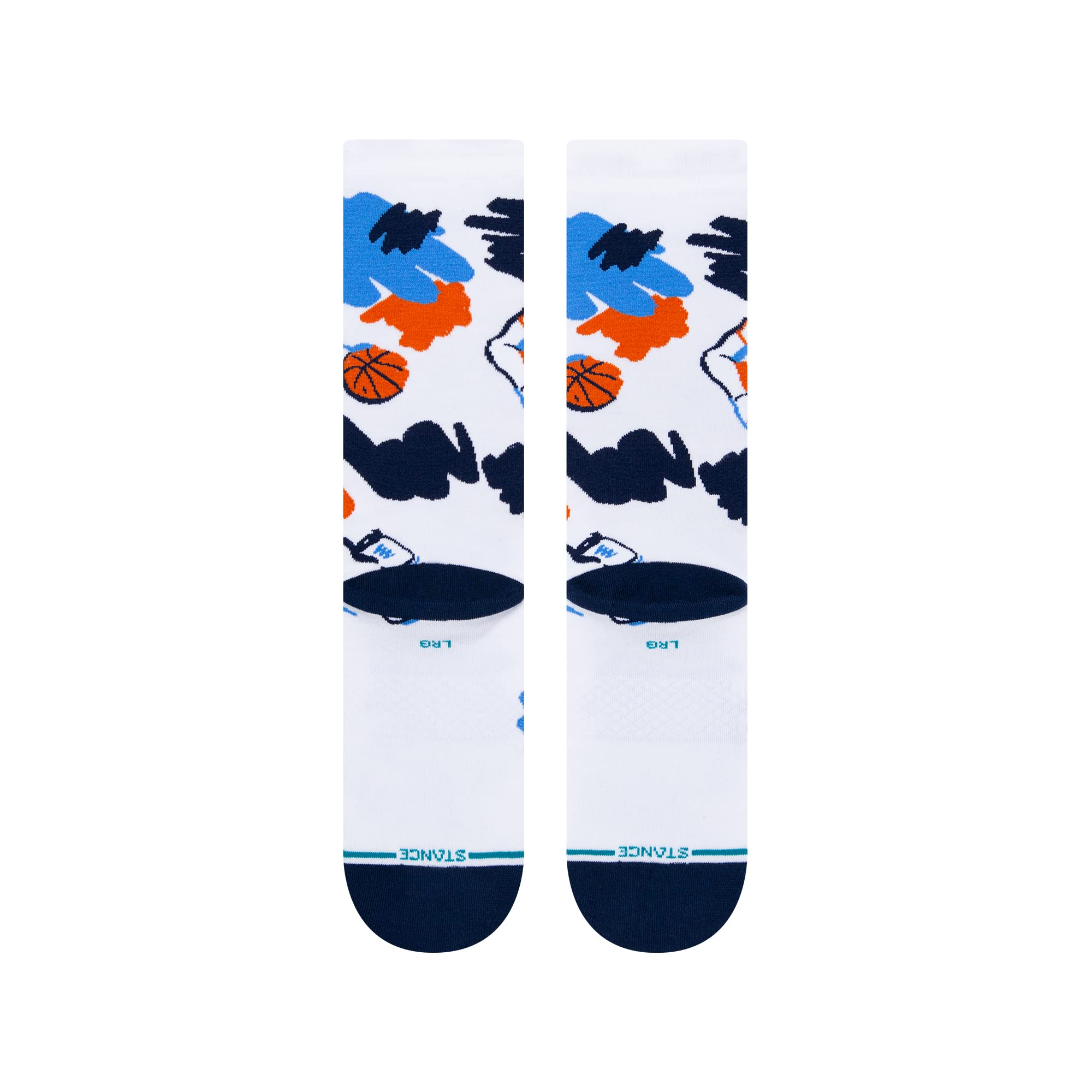 Stance Luka Dončić Dallas Mavericks Paint NBA Crew Calzini Bianco