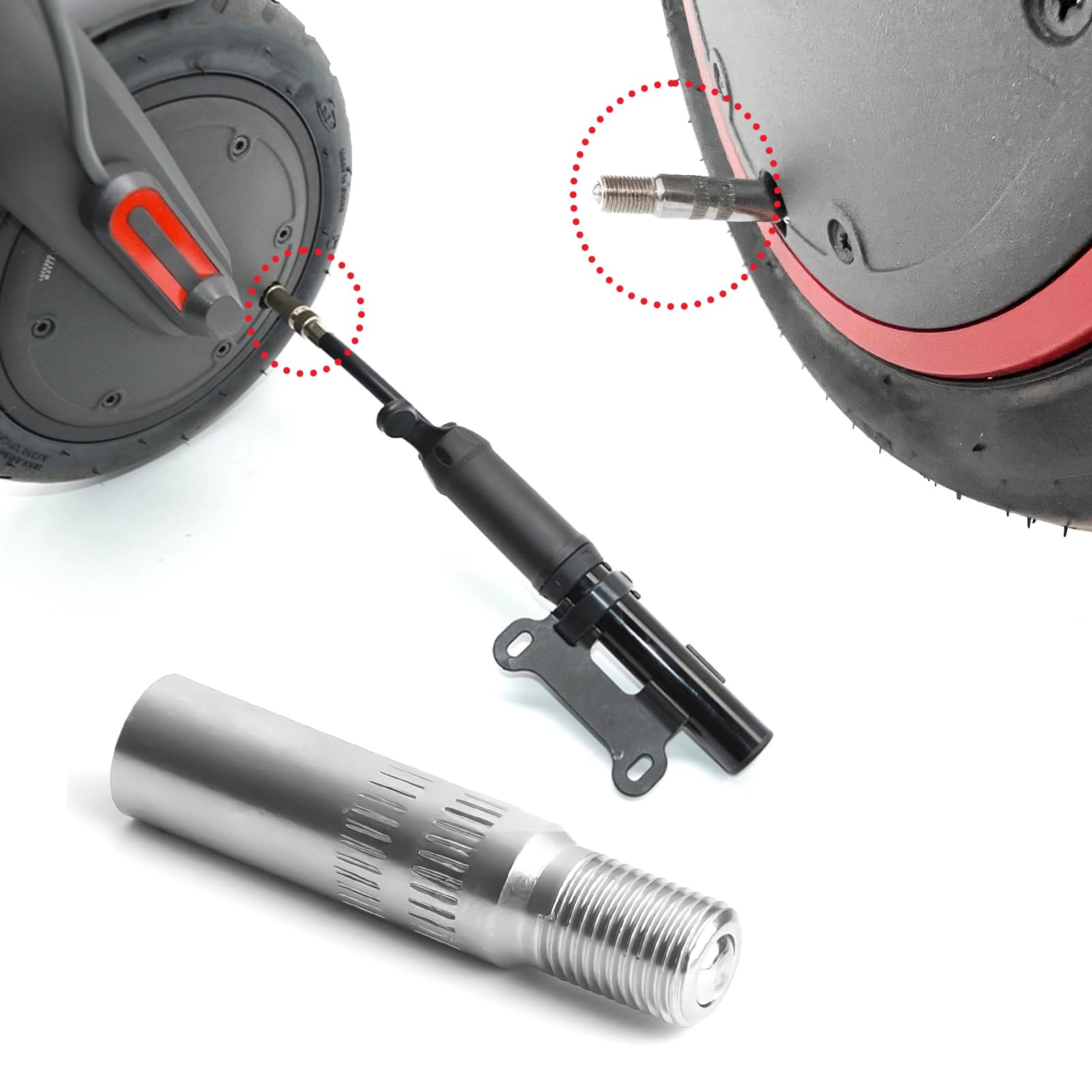Adaptateur Valve Pour Trottinette Xiaomi M365 - Extension Pour Gonflage Facile