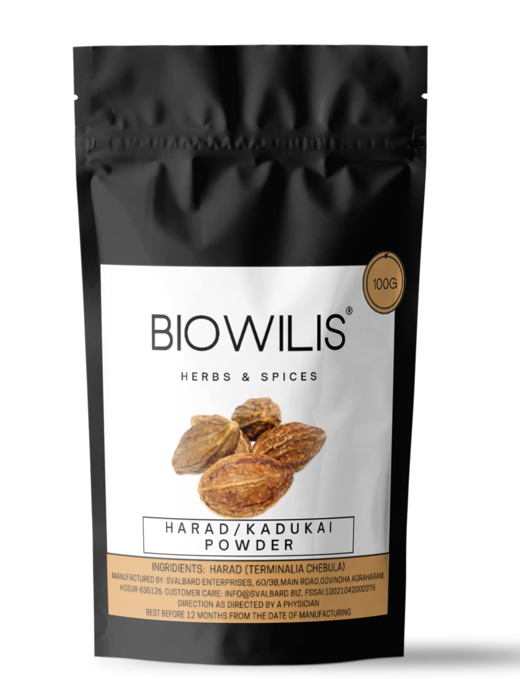 Biowilis- Kadukkai Powder l Haritaki Powder l Terminalia Chebula Powder, Harad powder 100 gm (B0B4DSB9JS) Amazon Price History, Amazon Price Tracker