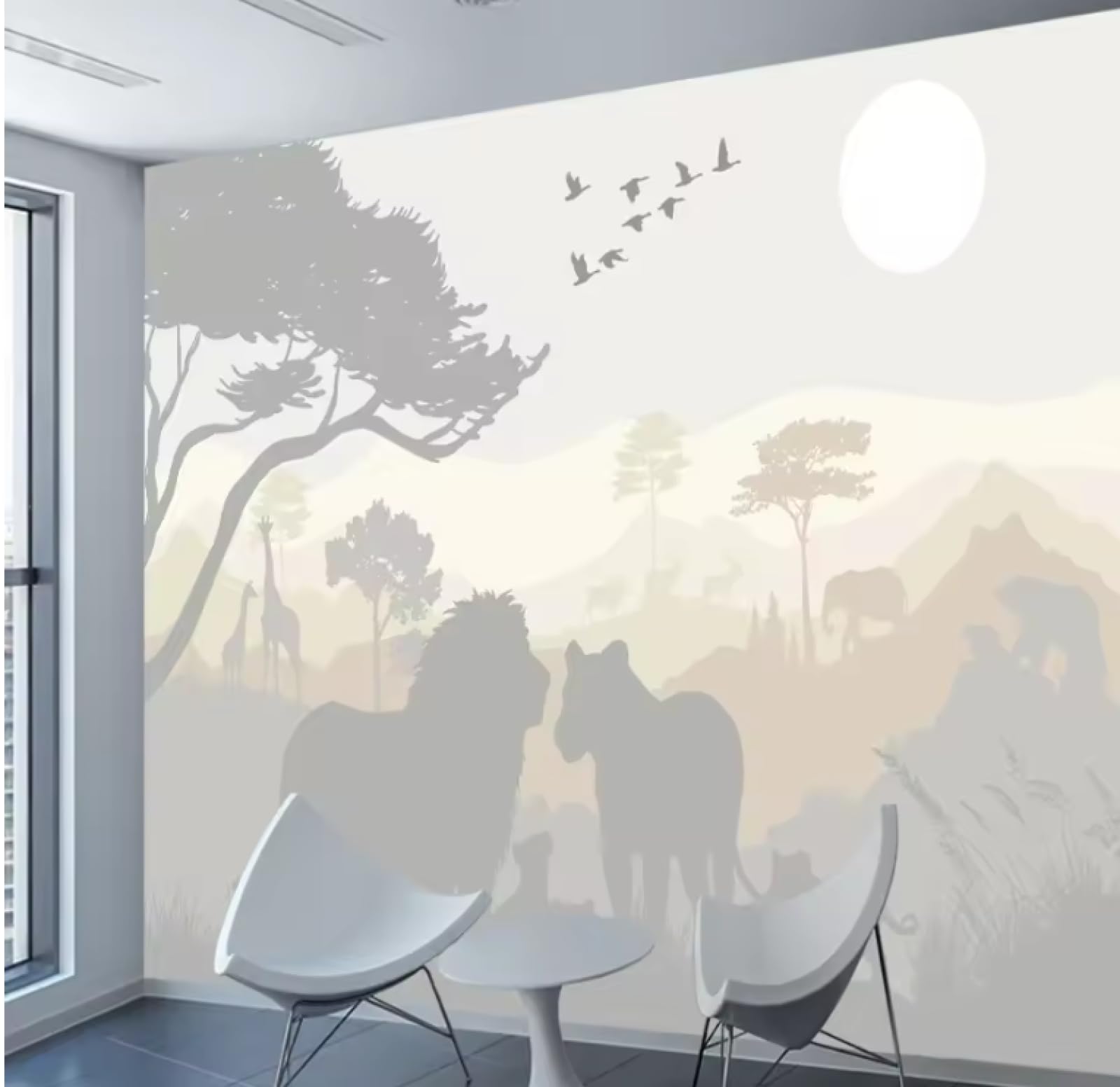 Tapeta tapety wystrój domu tapety salon zachód słońca zwierzę mural tapeta 3D, 3D, 250 x 175 cm