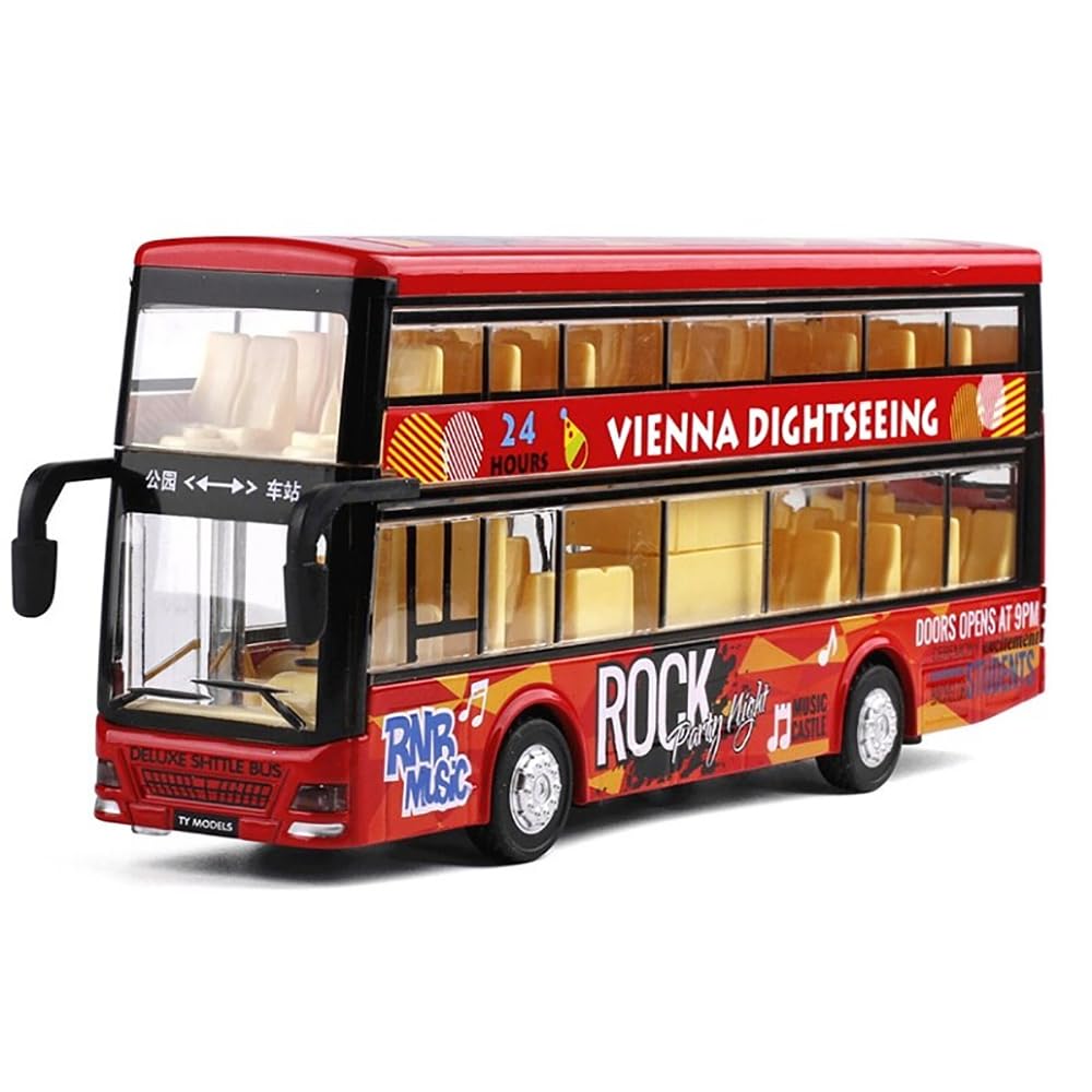 Coelon Bus Toys for Kids Long Double Decker Diecast Metal Bus Alloy London Bus Light & Music Open Door Collection Bus Toys for Boy Kids (B0CXHVPXJH) Amazon Price History, Amazon Price Tracker