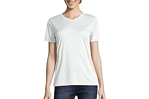 Hanes Womens Cooldri Short Sleeve Performance V-Neck T-Shirt