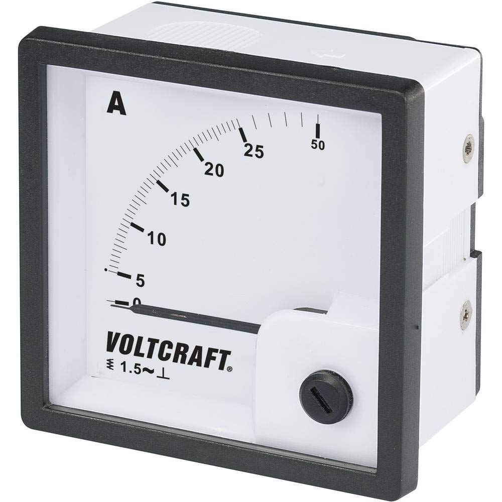 VOLTCRAFT AM-72X72/25A Analog-Einbaumessgerät AM-72X72/25A 25 A Dreheisen