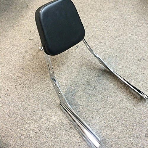 XKH Skull Zombie Style Backrest Sissy Bar with Leather Pad Compatible with VTX 1300C 1800C 1986-2012 Chrome See description Compatible with detail [B013T5H1YU]