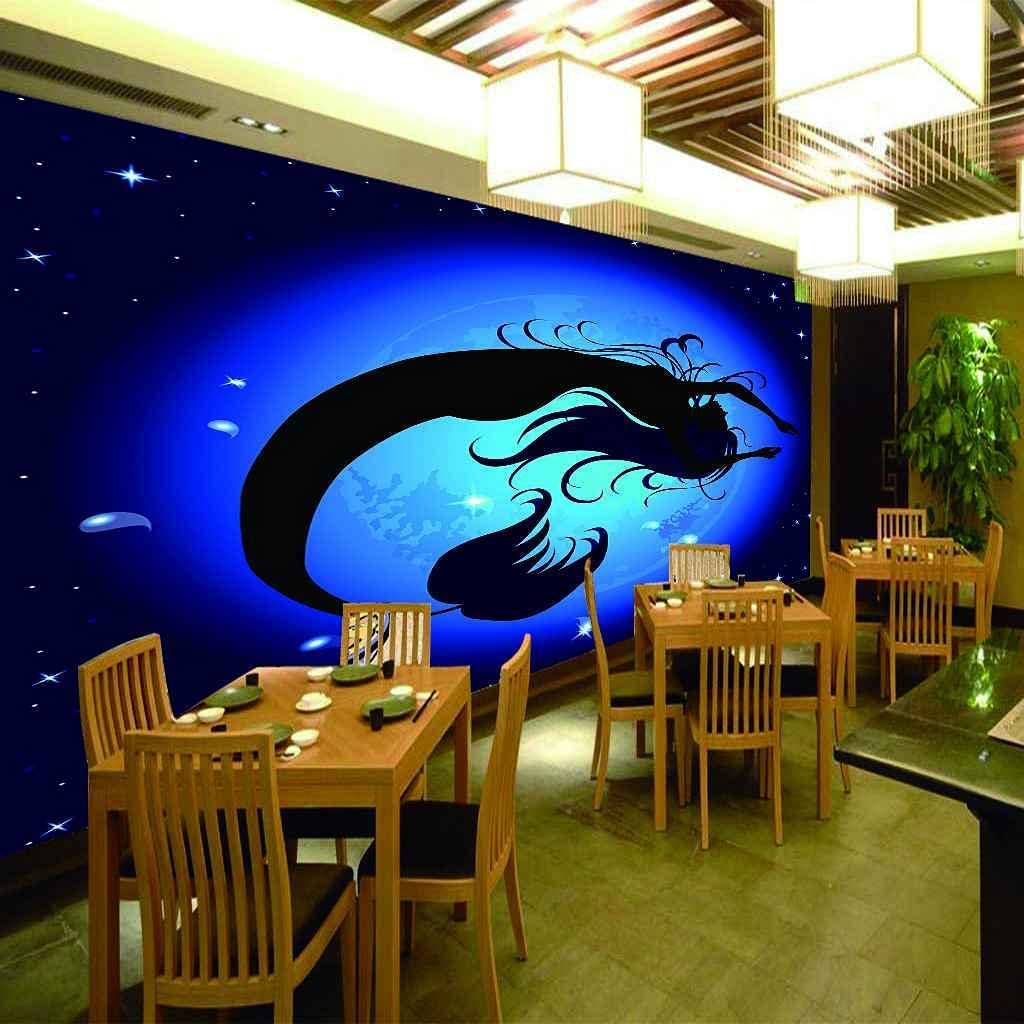 Estilo Europeo 3D Sirena Del Mar Murales Fotográficos Papel Tapiz Sala De Estar Hotel Fondo De Lujo Pintura De Pared Decoración Peel And Stick Carteles De Pared Arte De Pared Au 250(ancho)x175(alto)cm