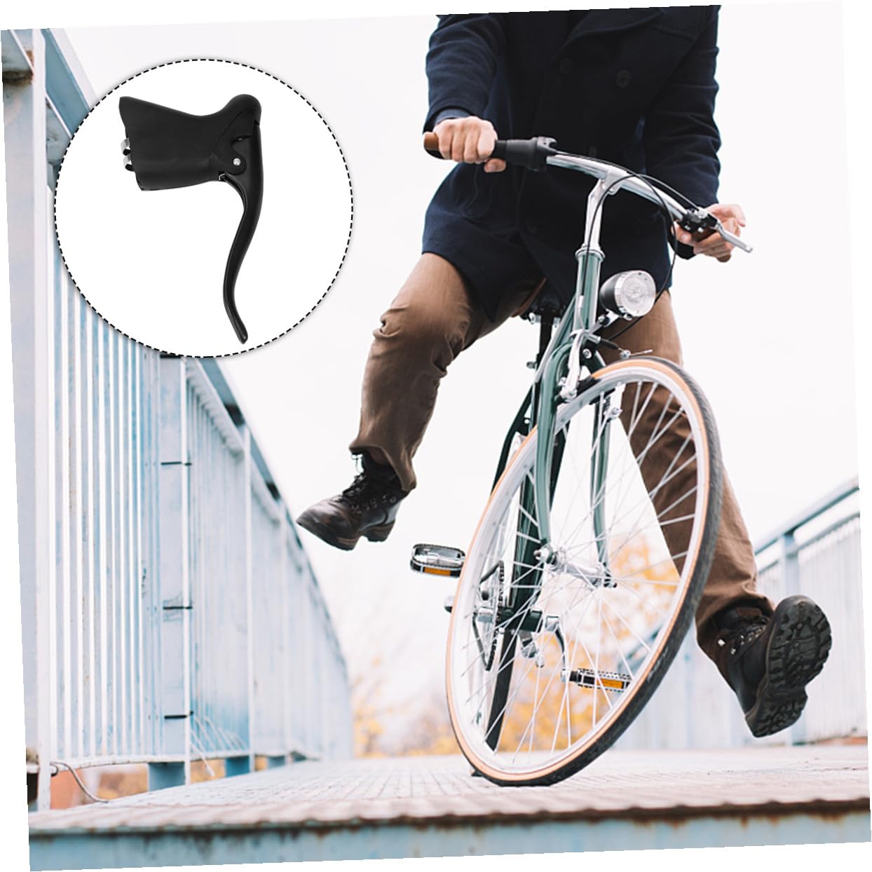Toyvian Leve Freno Bici da Corsa in Lega di Alluminio Nere, Alta Durezza, per Freni Anteriore e Posteriore, Accessori per Bicicletta