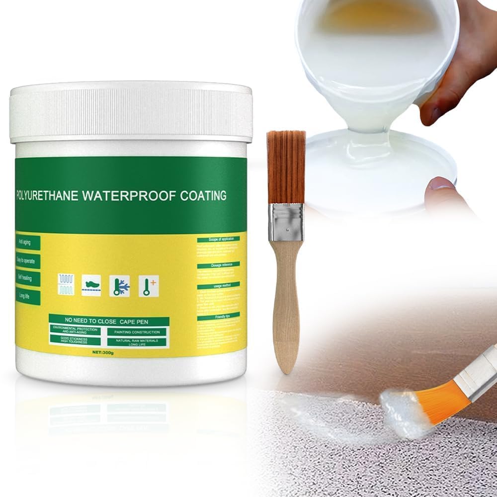 Transparent Waterproof Anti Leakage Sealant 300g Each (Pack of 1) | Clear Leak Repair Adhesive for Roof, Wall, Bathroom, Pipe, Tile & Concrete | Weather Resistant Waterproof Coating-image-18