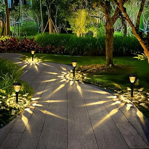 GIGALUMI Solar Outdoor Garden Lights 8 Pack Cover