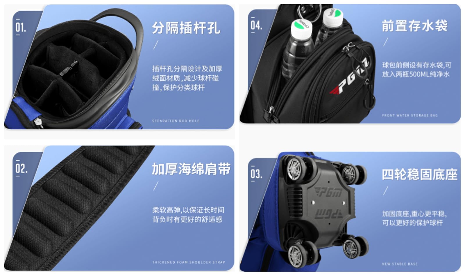 Amazon | Jinghui ゴルフバッグ 防水ナイロン＋スーパーファイバー