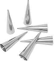 Vista 1 de Honbay 6 moldes de acero inoxidable para hornear