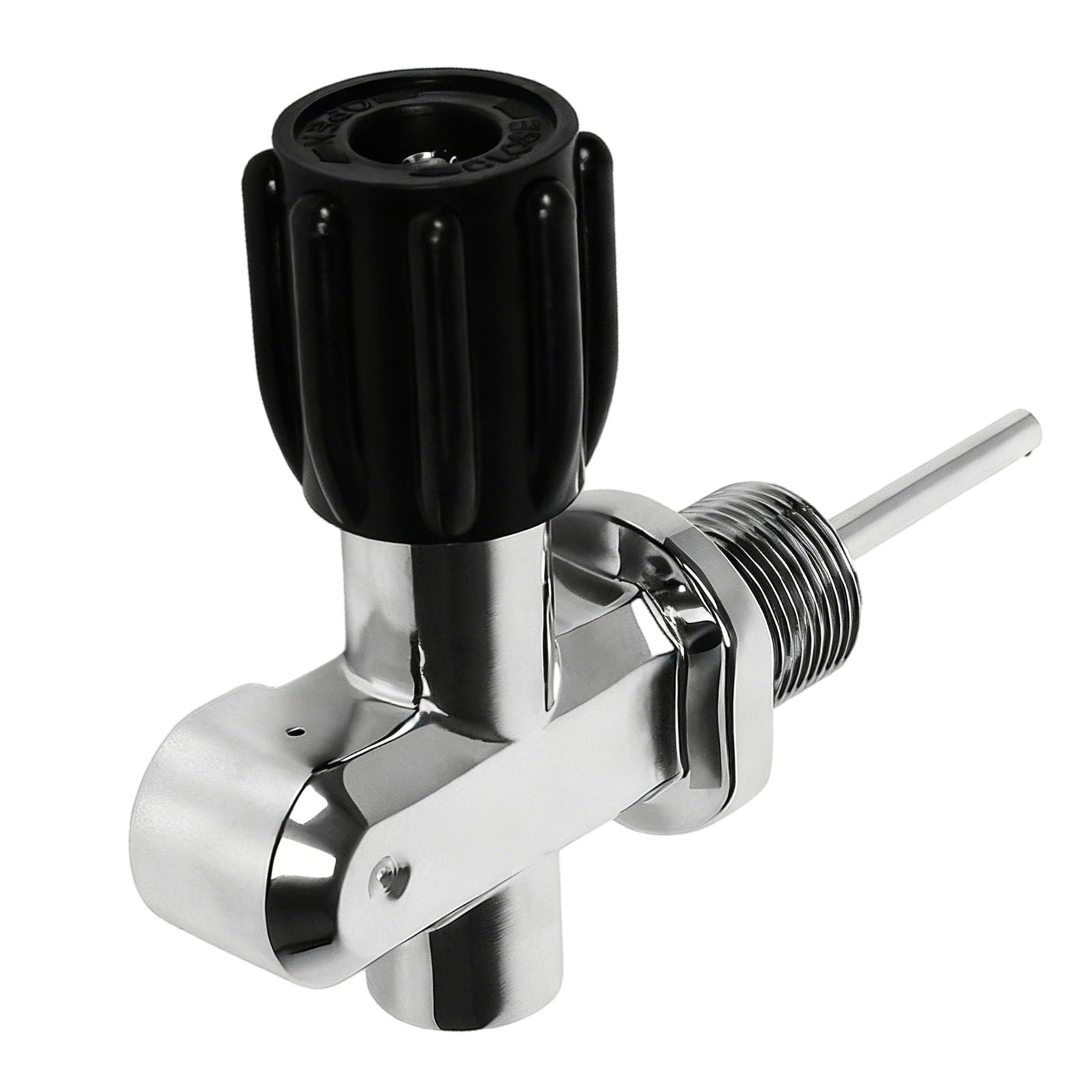 Vanne cylindrique de plongée étanche 250 bar avec disque d'éclatement 3/4 NPSM