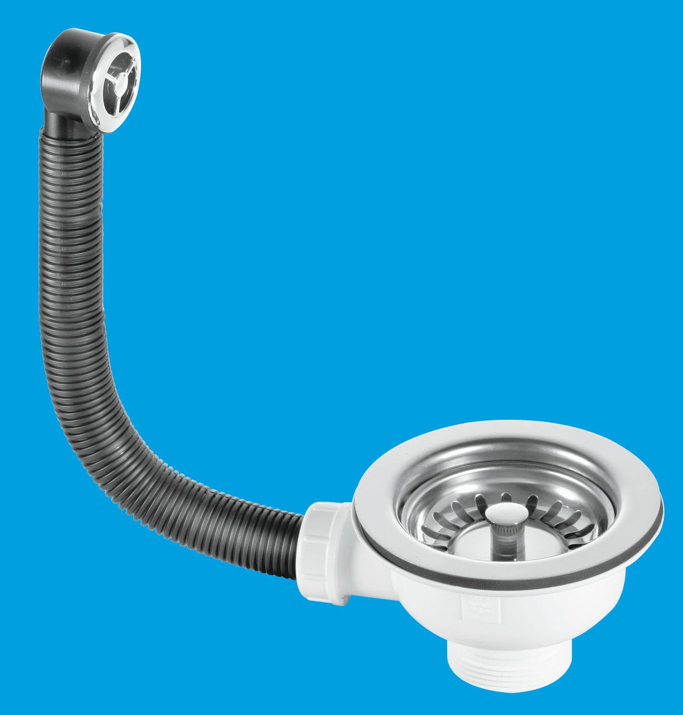 McALPINE 1 ½" Basket Strainer Waste and Overflow - Stemball Plug BWSTOFSS