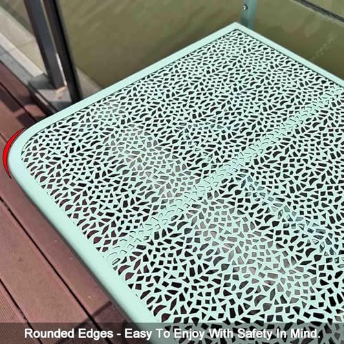 Table suspendue pour balustrade de balcon afin de maximiser les petits espaces